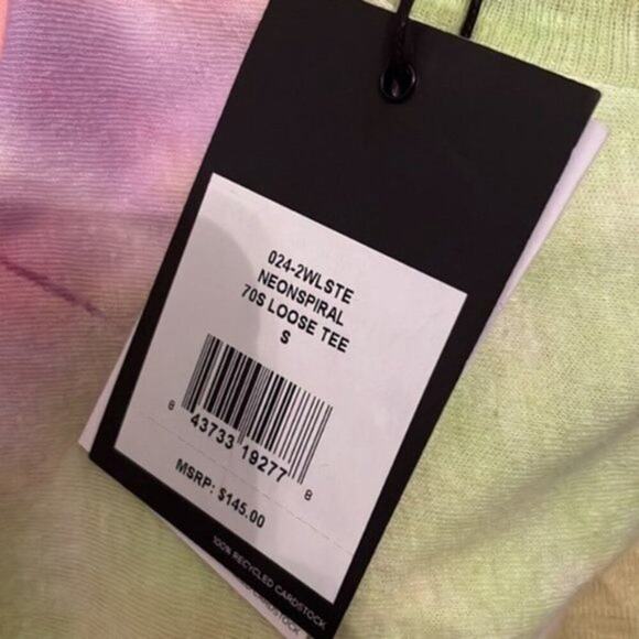 ReDone tie dye tee multicolored S - Picture 5 of 7